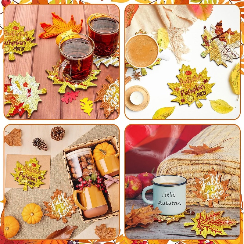 xackcme Dream Catcher Diamond Painting Kits for Adults-Autumn Diamond Art  Kits for Adults,Maple Leaf Gem Art Kits for Adults for Gift Home Wall Decor
