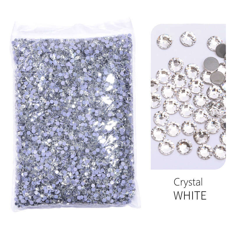 Crystal Ab Hot Fix Rhinestones Glass Strass Hotfix Iron - Temu