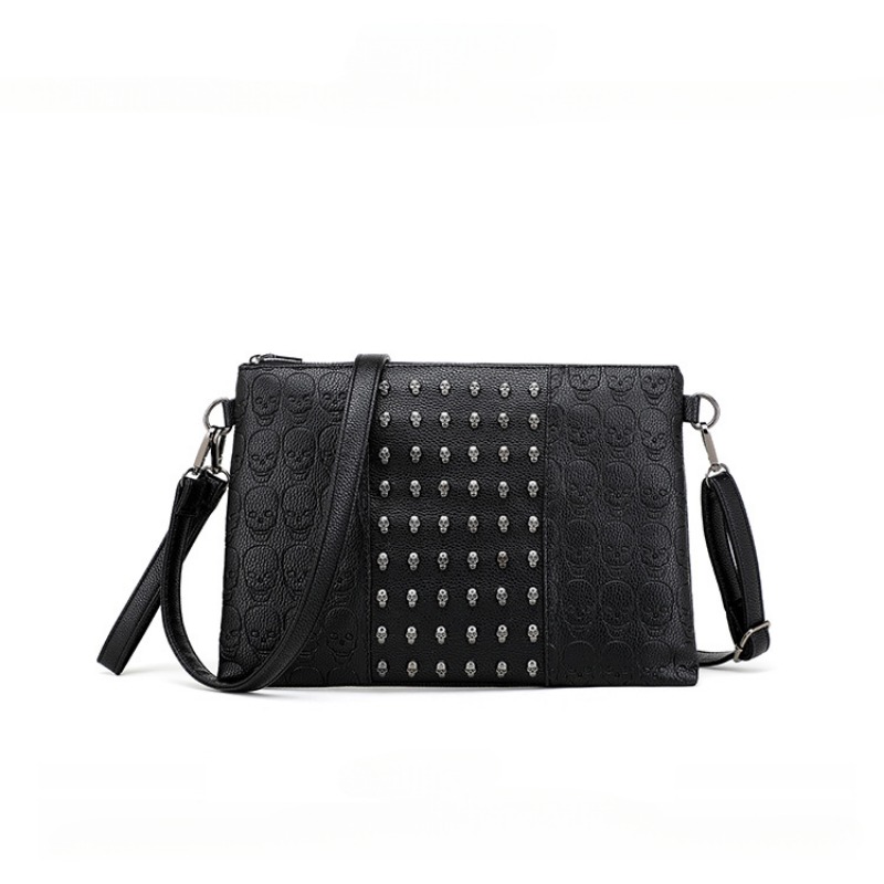 Men's Letter Rivet Clutch Bag