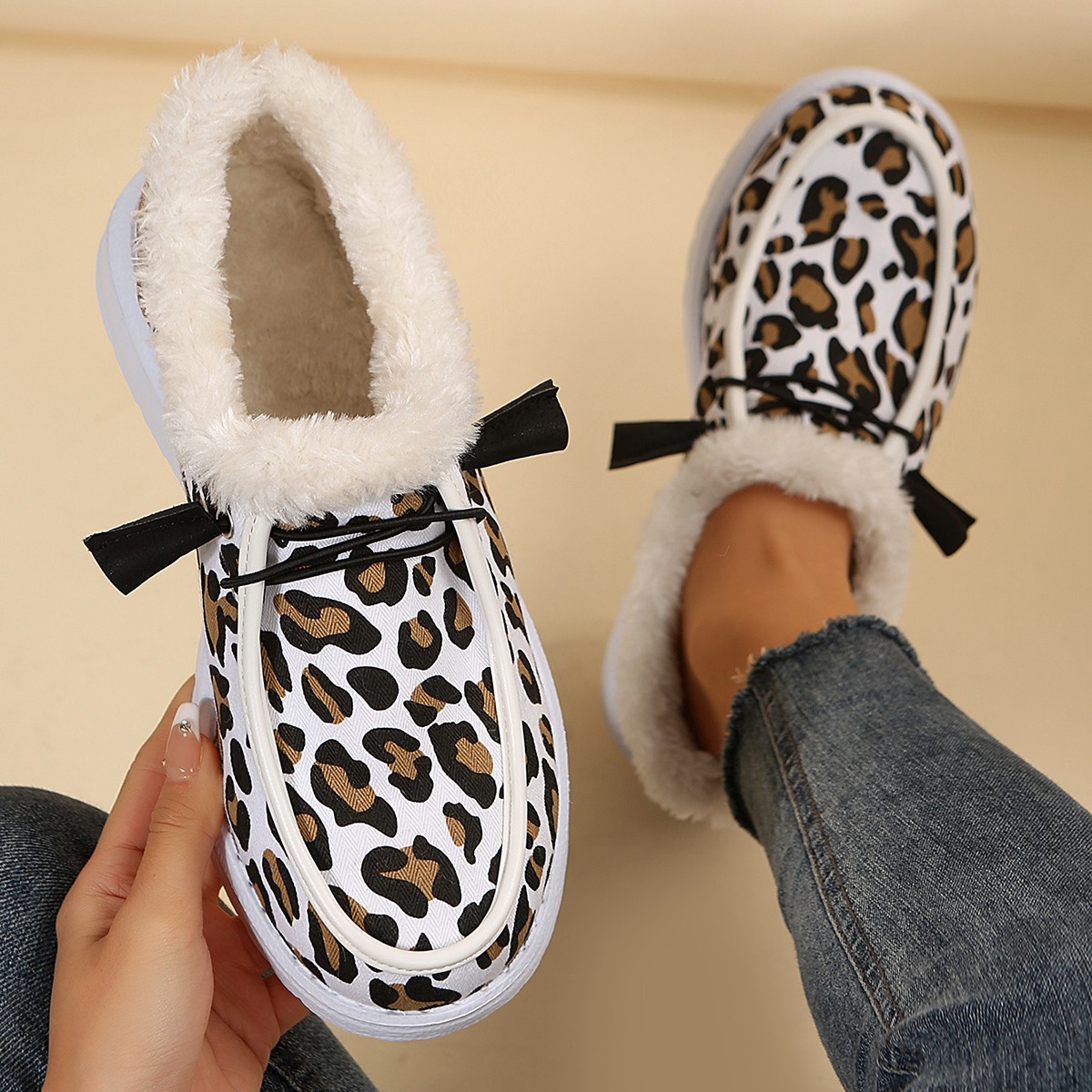 J crew leopard moccasins hot sale