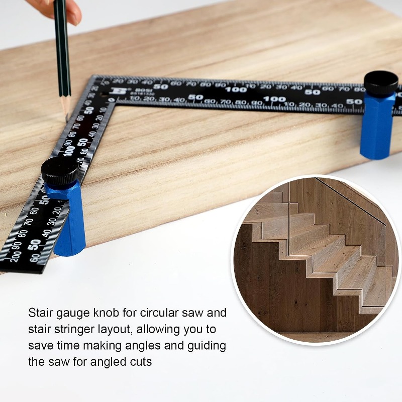 Stair Gauge Aluminum Alloy Rafter Stair Layout Framing Jig - Temu