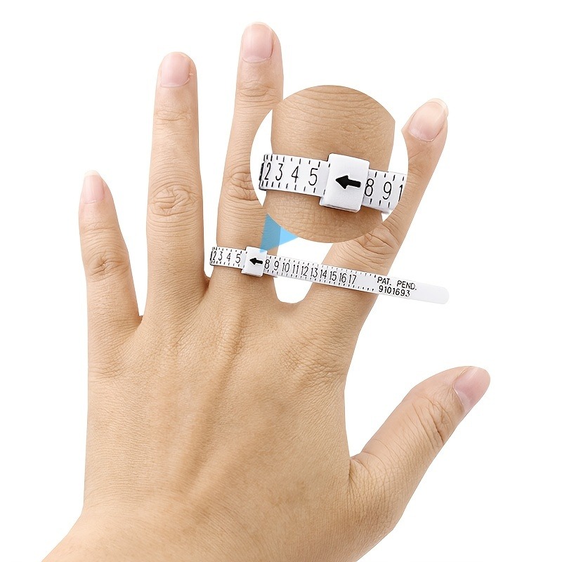 Ring Sizer Measuring Tool Reusable Finger Size Gauge Jewelry