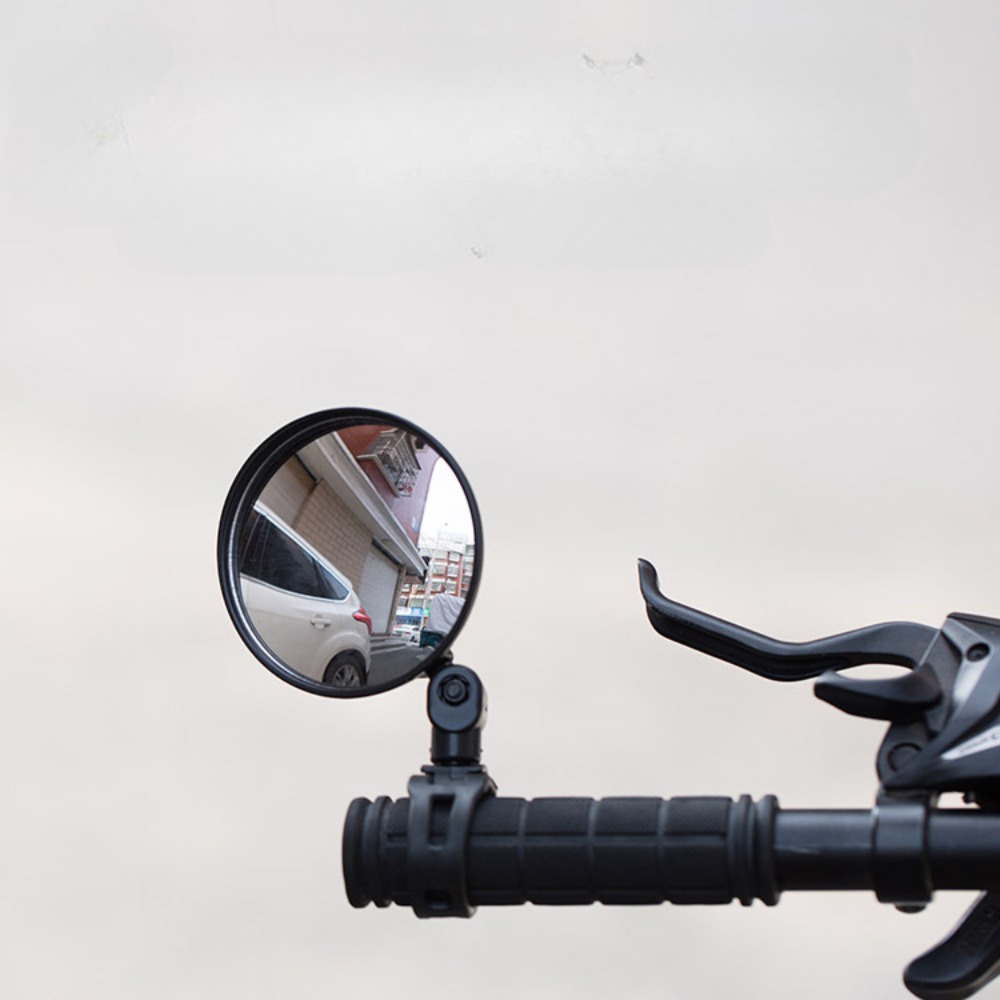 Fahrrad Spiegel Lenker Rückspiegel Fahrrad Weiter Winkel Rückansicht 360°  Einstellbar Biegen und Drehbar Konvexer Spiegel zum Elektrisches Fahrrad