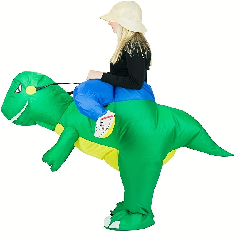 Dinosaur Inflatable Costume, Halloween Party Cosplay Costumes, Party Dress Up for Halloween, Easter, Christmas, Blow Up Costumes,Temu