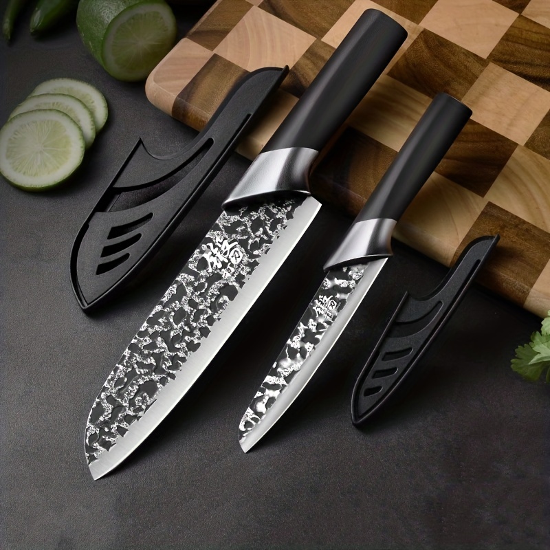 Kitchen Knives Set Knife Set With Sheaths Chef Knife Utility - Temu