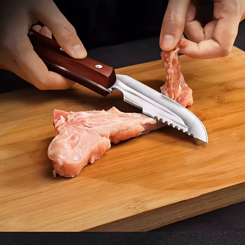 Mongolian Meat Knife With Knife Cover Portable Kitchen Knife - Temu