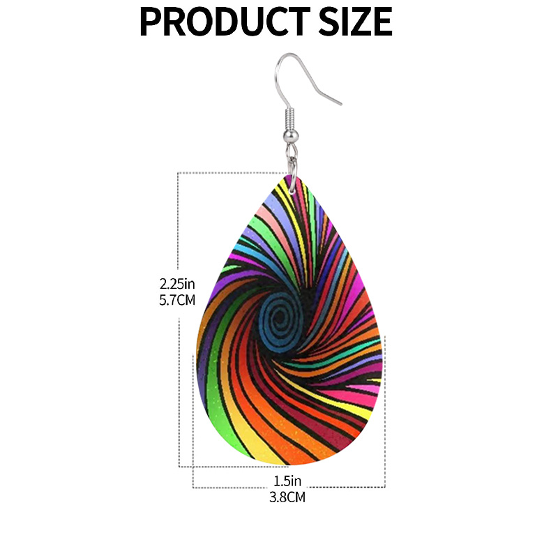 Colorful Swirls Earrings for Women, Perfect Holiday Gift