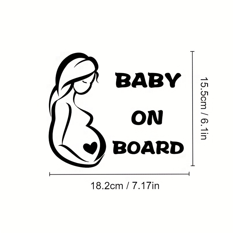 BABY ON BOARD PREGNANT KEEP YOUR DISTANCE ASSORTED DECAL STICKER BUY 2 GET  3