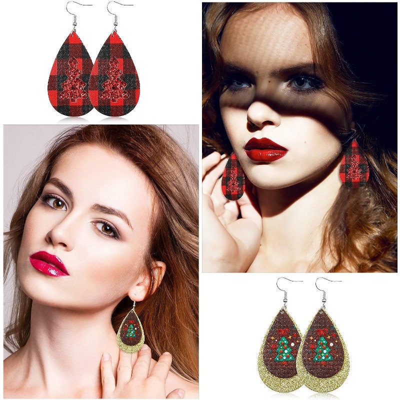 Bulk leather sale earrings