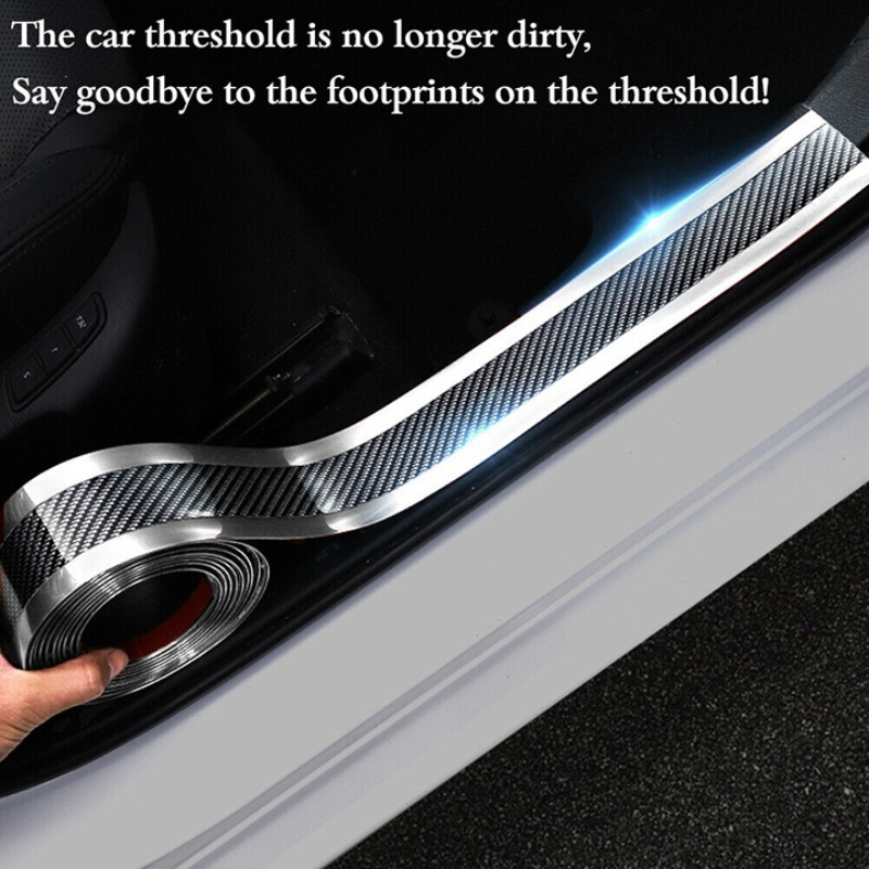 1 Roll Car Sticker Carbon Fiber Rubber DIY Türschweller - Temu Germany