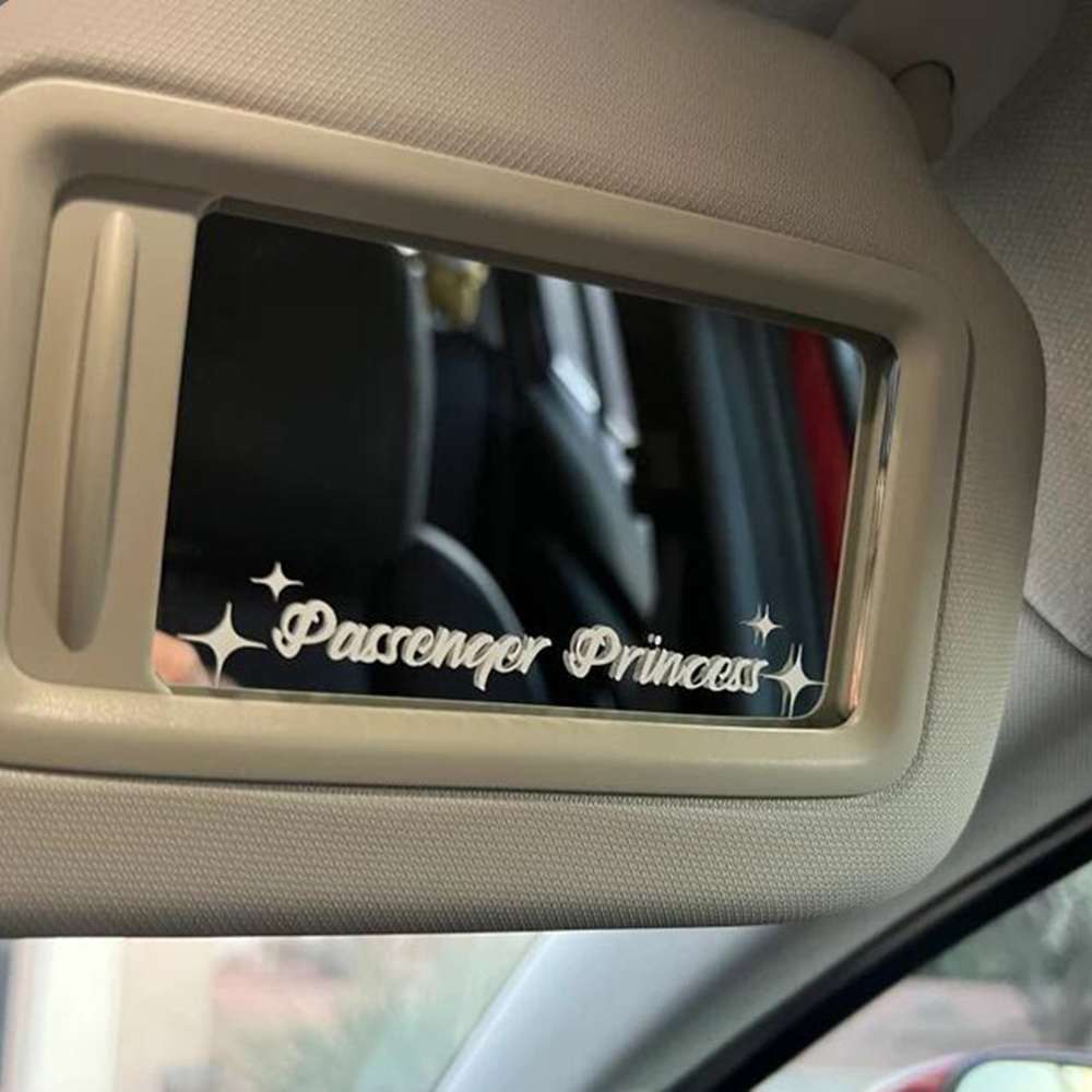 Passenger Princess Star Car Mirror Sticker Decal Rear View Mirror