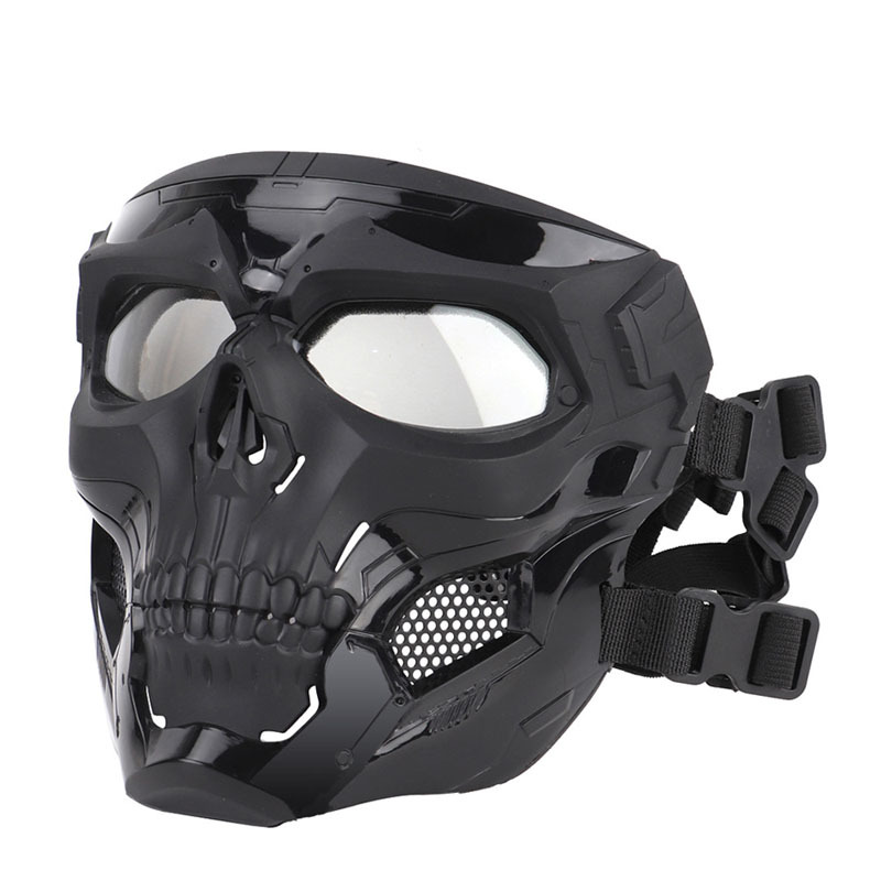 Masque De Treillis Métallique En Acier Extérieur Avec Bandeau Airsoft Tir  Équipement De Protection Du Visage Casque Tactique Rapide Support De Rail  Latéral De Rail Daile NO03 117 Du 15,71 €