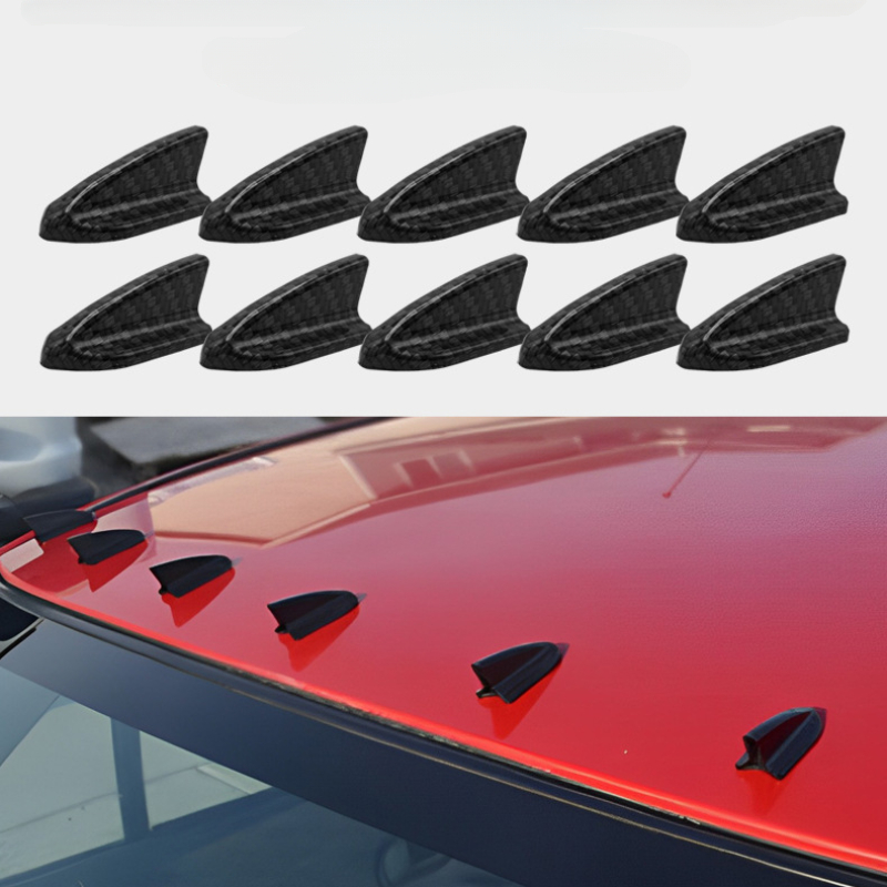 Antena de aleta de tiburón para coche, cubierta de antena universal para  aletas de tiburón para automóvil (negro)
