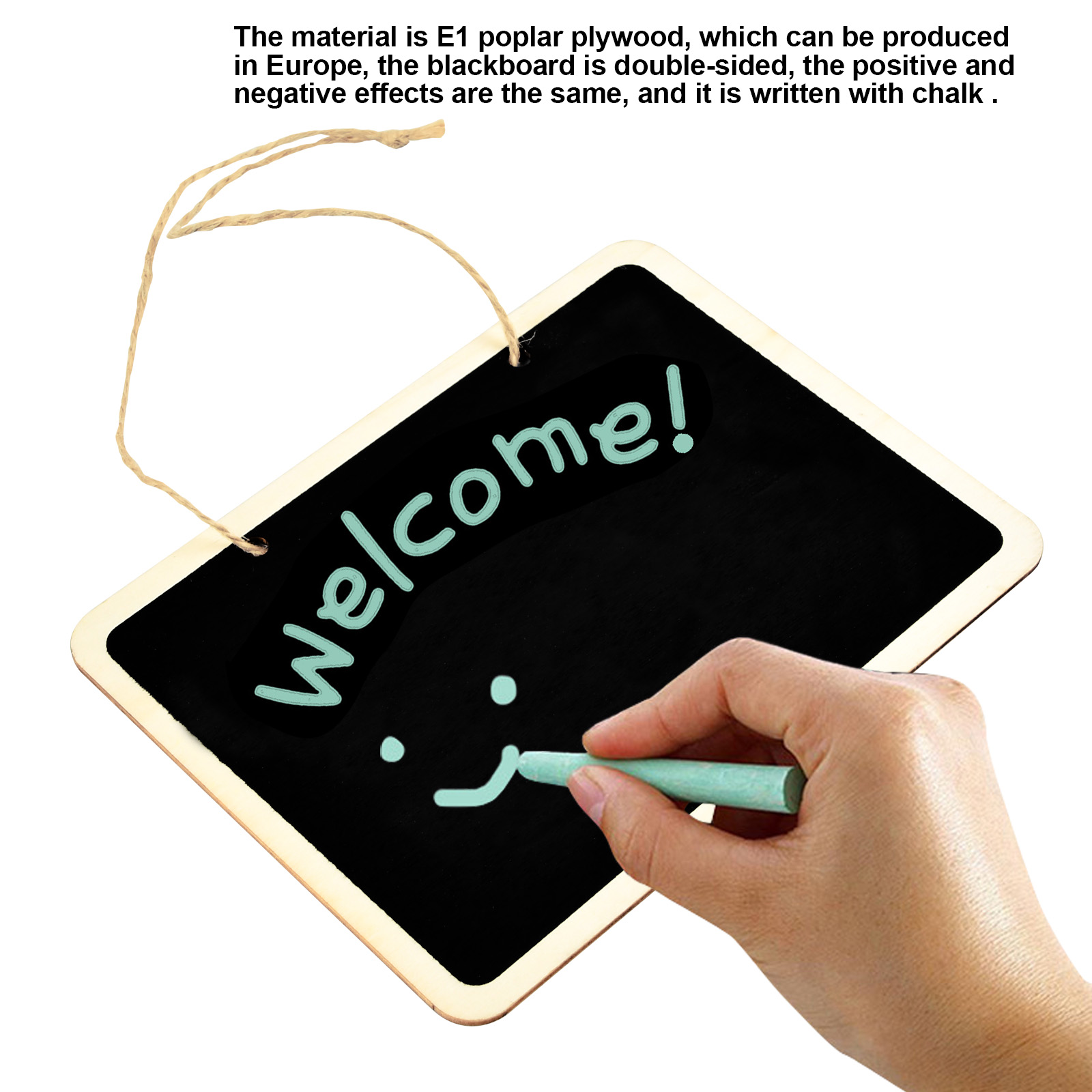 Chalkboard With English Text Welcome. Party Decoration Like