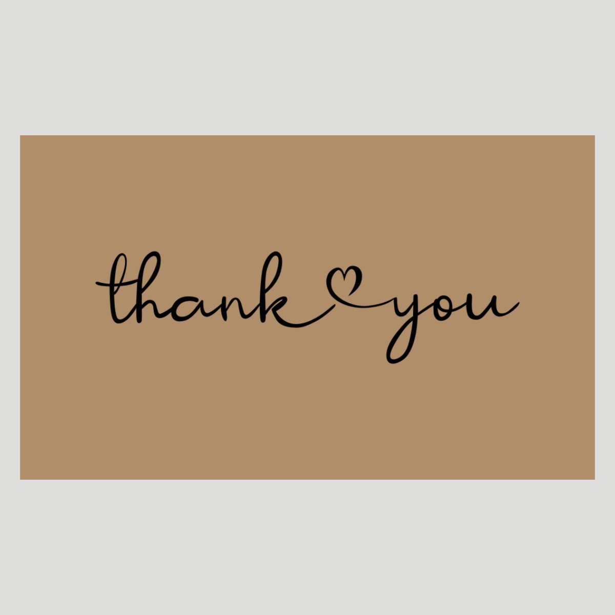 

50pcs Mini Thank You Cards, Small Business Thank You Support Cards, Kraft Paper Thank You Cards For Your Order, 2 X 3.54 Inches (approximately 5x9 Centimeters) Retail Store Bulk Thank You Cards