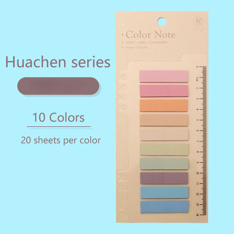 100 sheets colour Self Adhesive Memo Pad Sticky Notes Bookmark Point It Sticker  Paper School office Supplies Notebooks