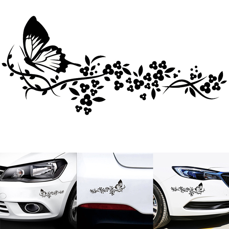 Auto Dekoration Aufkleber Schmetterling Liebe Blume - Temu Germany