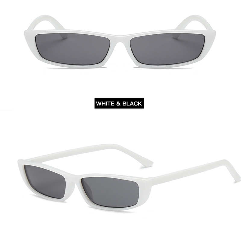 Men's Vintage Rectangle Sunglasses Black Gray