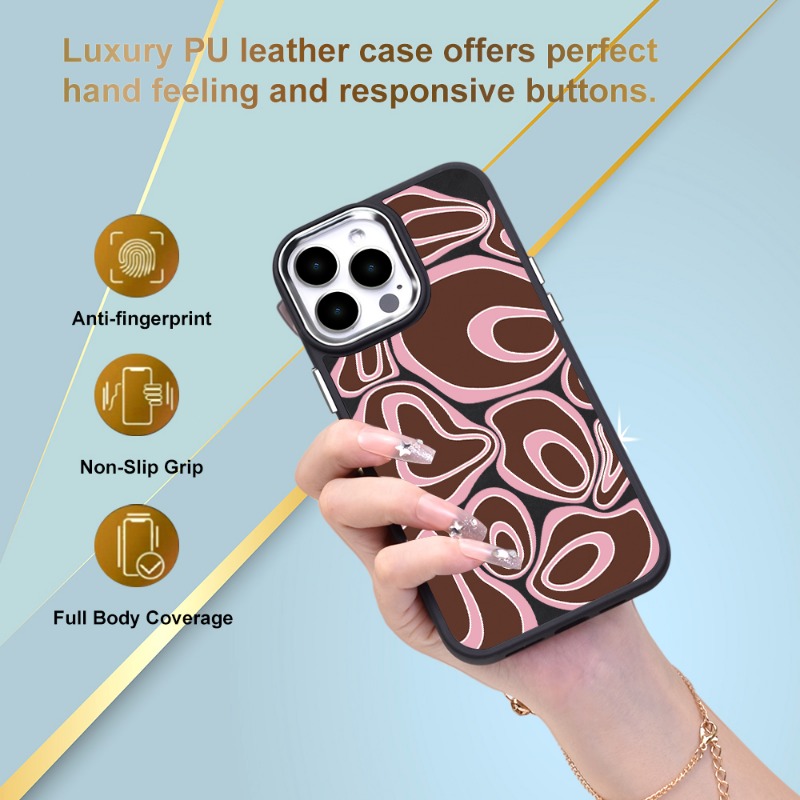 Shock proof Tpu Artificial Leather Print Case Lanyard - Temu