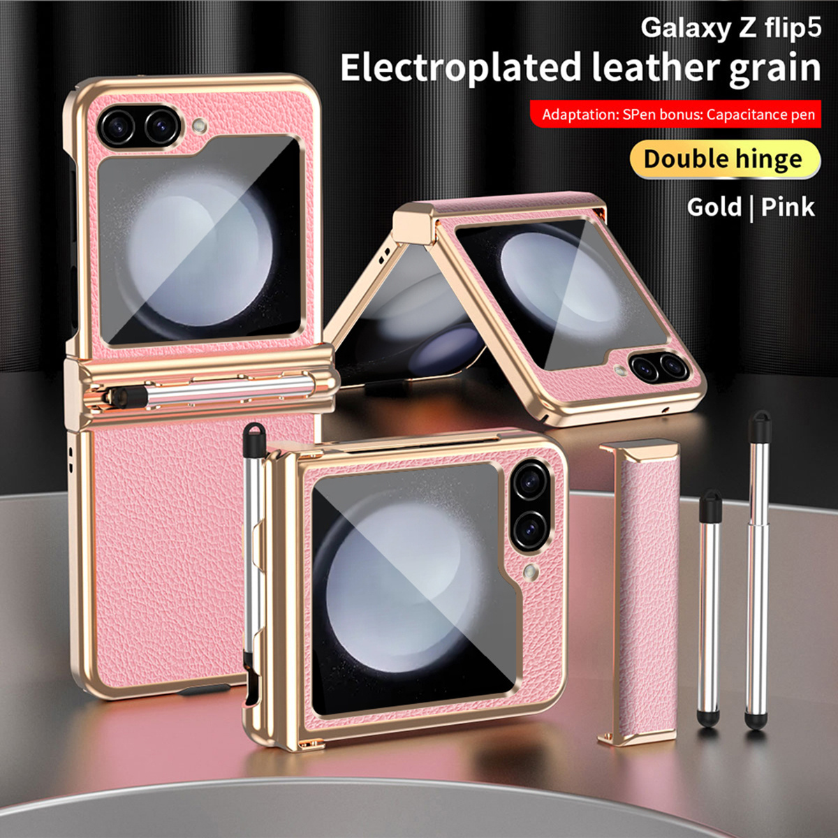 Case for Samsung Galaxy Z Flip 5, Luxury Electroplated