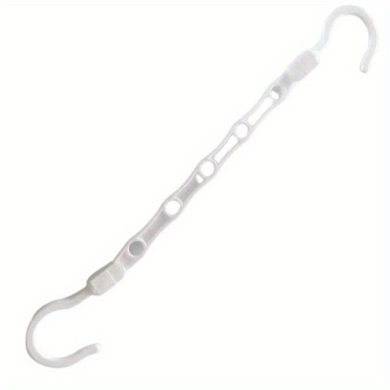 White Plastic Cascading Collapsible Hangers (20-Pack)