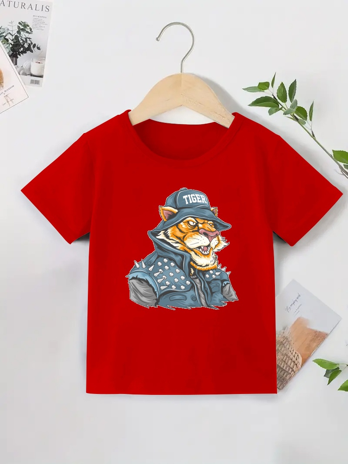 Trendy Tiger 3d Print Boys Creative T-shirt, Casual Lightweight Comfy Short  Sleeve Tee Tops, Kids Clothings For Summer - Temu United Arab Emirates