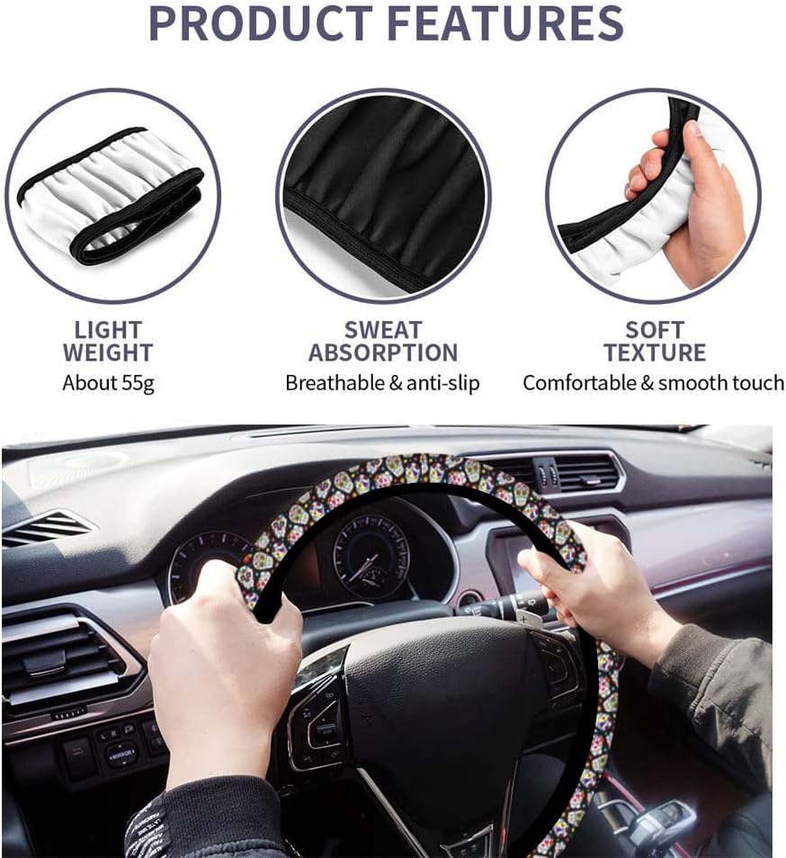 Universal Steering Wheel Cover,cute Car Steering Wheel Cover For Women  Girls,fashionable And Beautiful Flower Car Accessories,antiskid And  Comfortable - Temu United Arab Emirates