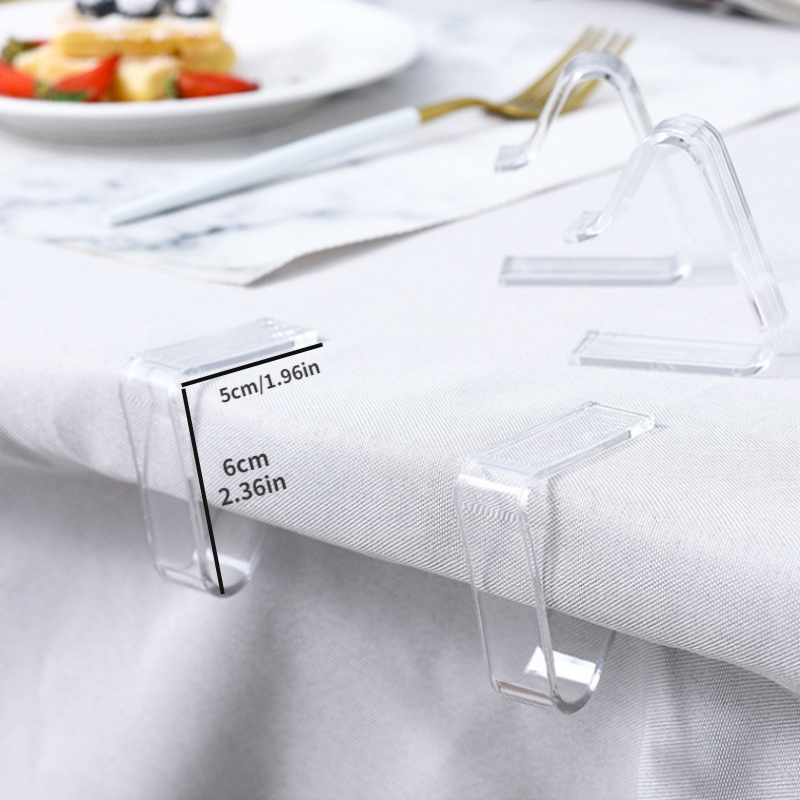 8pcs Pince à Nappe Nappe Clip Anti-Glissant pour Table Fixe en