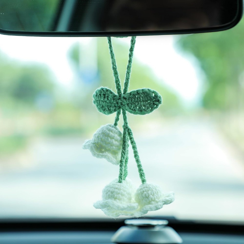 1 Stück Autospiegel-Zubehör, Lilienblume, Handgefertigt