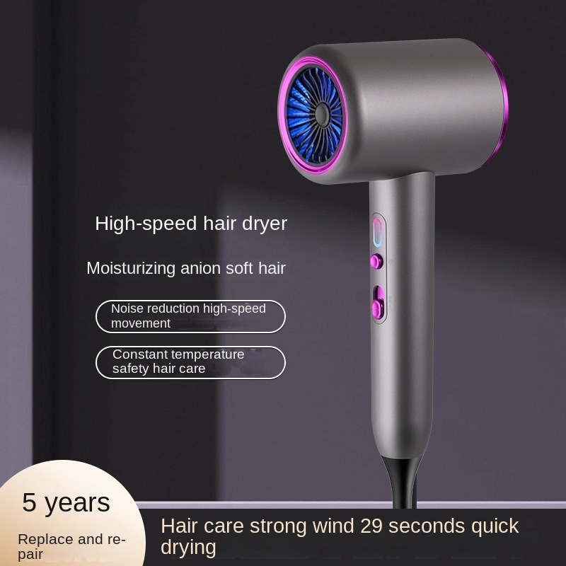 Secador de cabelo profissional 1800W com condicionamento iônico difusor -  secador de cabelo poderoso, rápido, secador de cabelo, aquecedor de motor  CA