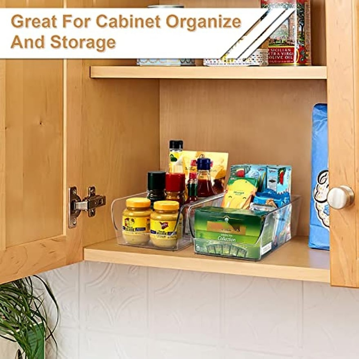 Pantry Organization And Storage Bin, Pantry Organizer Bins For Snacks,  Pouches, Packets, Stackable Snack Organizers For Fridge, Kitchen, Cabinets,  Table, Bedroom, Home Storage Supplies - Temu Australia