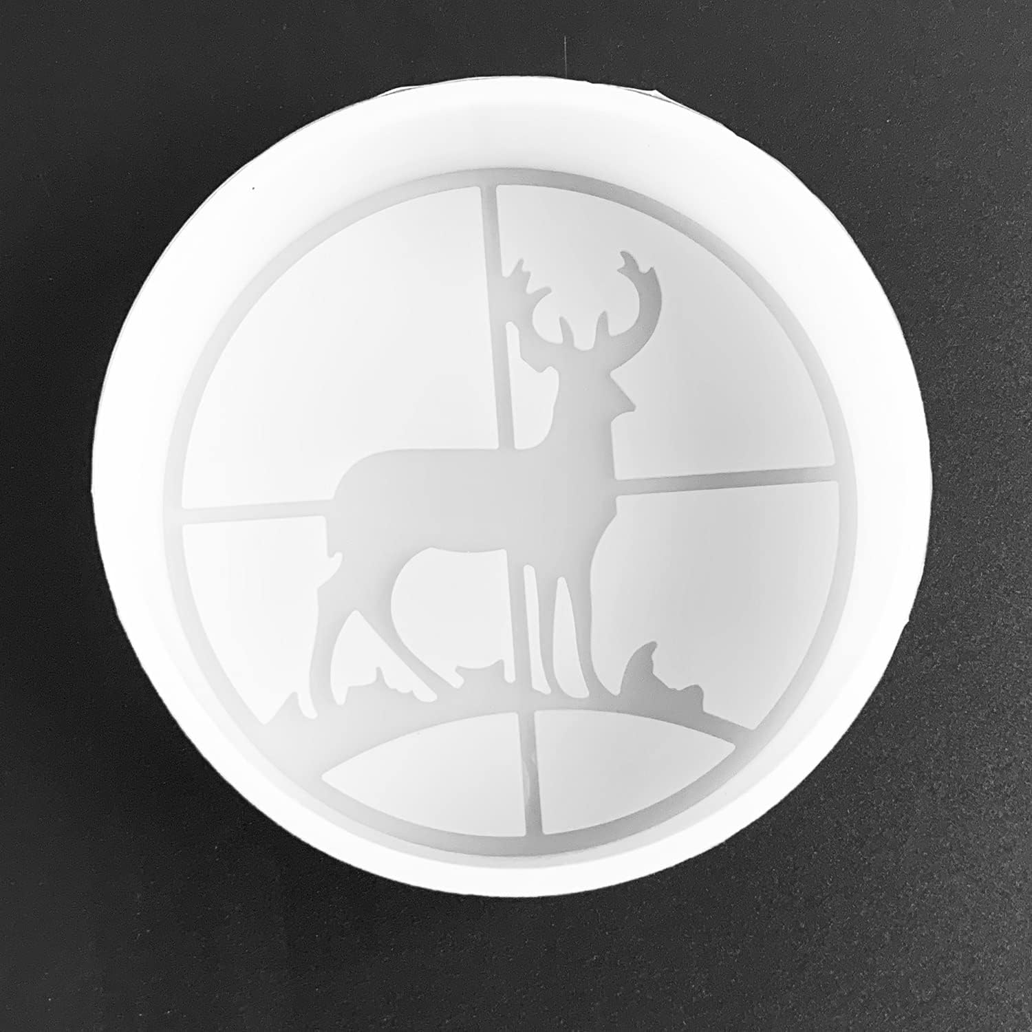 White Deer Molds Silicone Freshie Molds Silicone 9.8*9*3.1 Cm Car