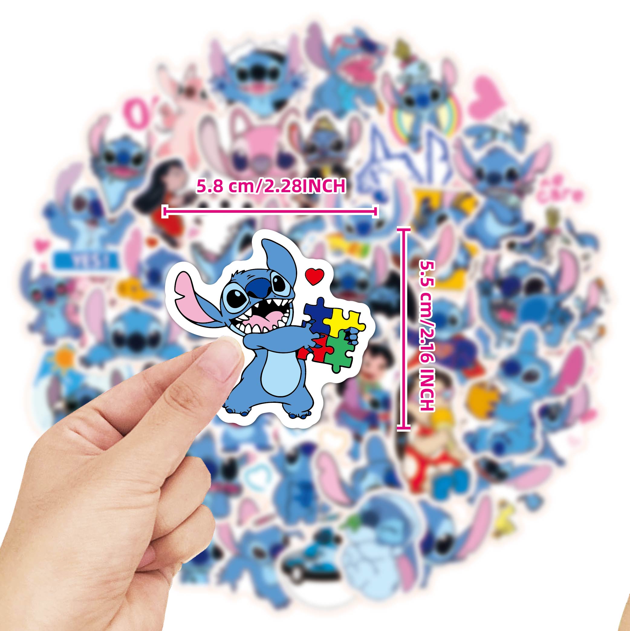 Disney Stickers - Lot of 5 Stitch Stickers - Lilo and Stitch