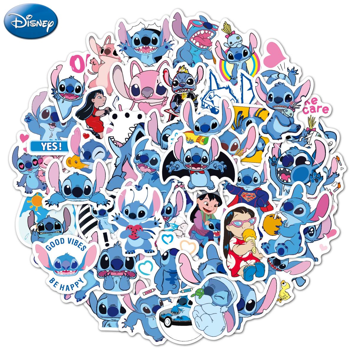 50/100pcs Disney Classic Cartoon Lilo & Stitch Cute Stickers for