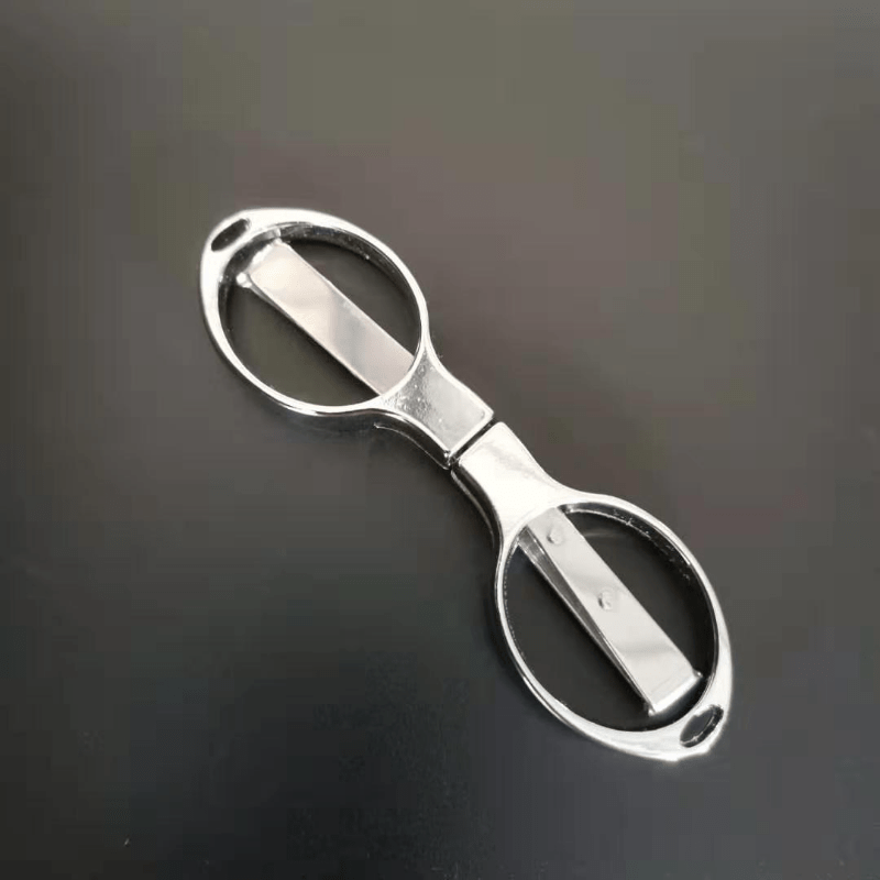 1pc Multi-functional Retractable Stainless Steel Folding Scissors Mini  Travel Portable Outdoor Scissors Cutting Tool