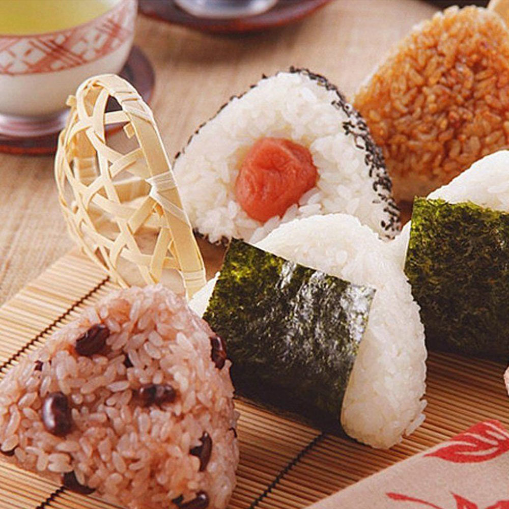 Molde Triangular de plástico para Sushi, accesorios de cocina, Onigiri,  Bola de arroz, prensa de alimentos, Bento japonés, bebé, 1/2 piezas