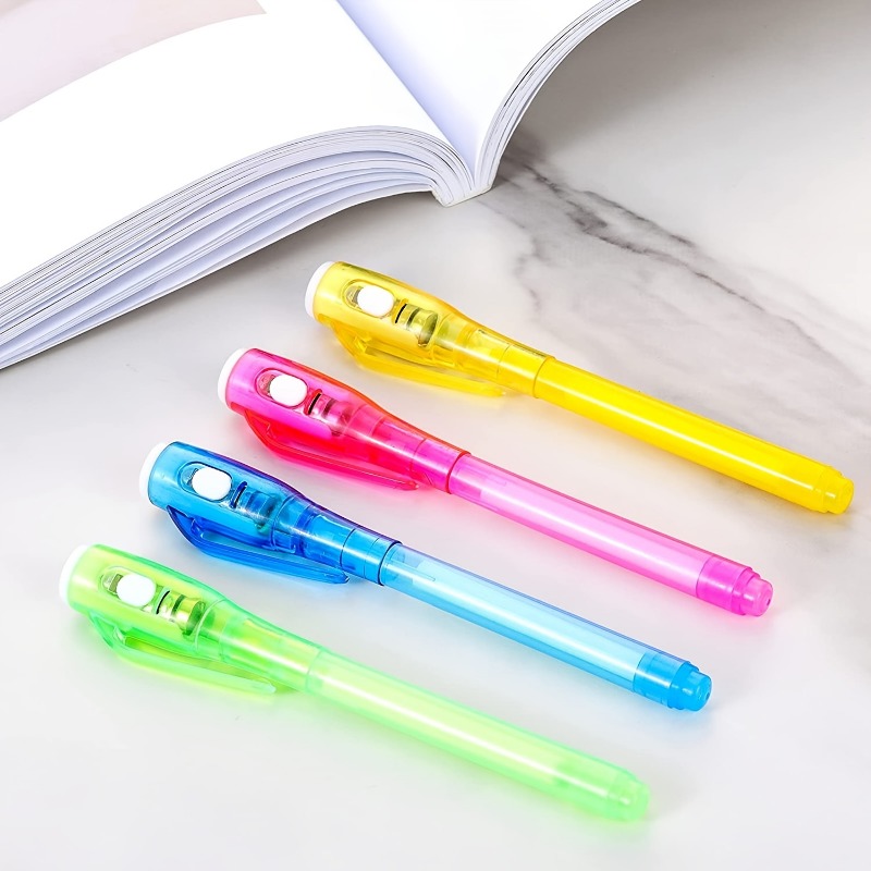 Magic Invisible Ink Pen Set: Spy Pen With Uv Light - Temu Germany