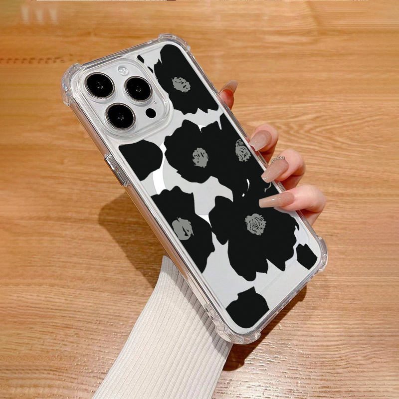 For iPhone 15 Pro Max 14 13 12 11 XS XR Luxury Flower Wrist Strap