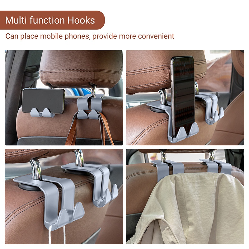 Car Seat Back Hanging Hook Multi Functional Seat Phone Holder