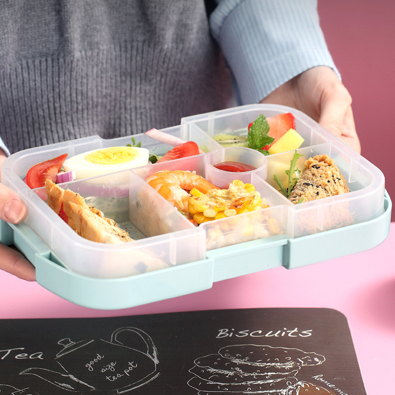 Kawaii Portable Lunch Box For Girls School Kids Plastic Picnic Bento Box  Microwave Food Box With Compartments Storage Containers - AliExpress