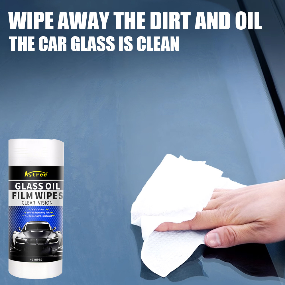 1 Bottl Car Glass Oil Film Removal Wipes Windshield Cleaning - Temu