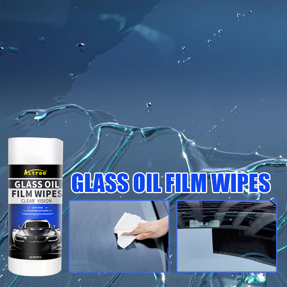 1 Bottl Car Glass Oil Film Removal Wipes Windshield Cleaning - Temu