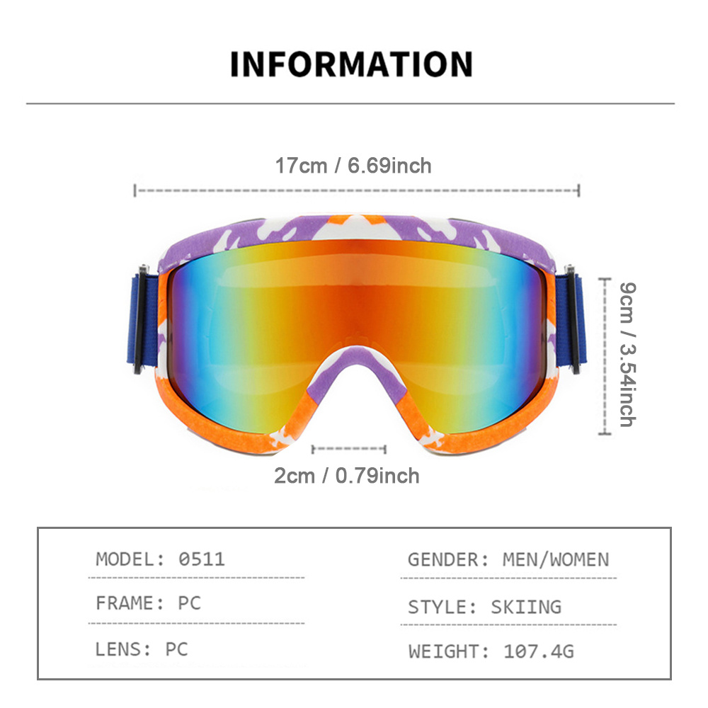 Ski Goggles Snowboard Glasses Set Winter Outdoor - Temu