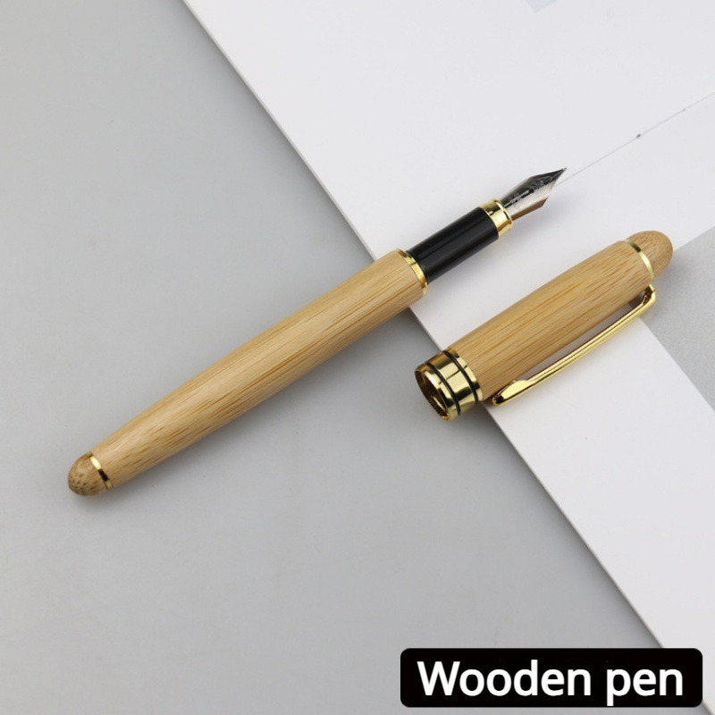 5Pcs Business Tip Pen Luxury Pens for Planner Journal Business Bamboo Wood  Pens Signature Pens Ballpoint Pen Handcraft ENC