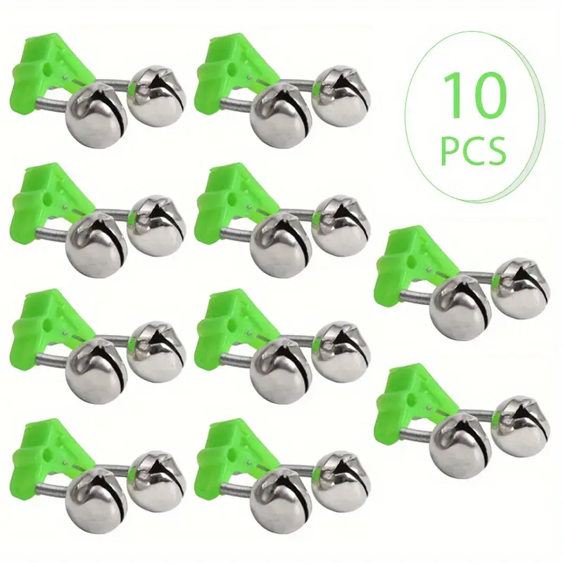 Fishing Rod Clamp Tip Clip Bells 10 Unidades Twin Spiral Bit Fishing Rod Clamp Tip Clip Bells 10 Unidades Twin Spiral Bit