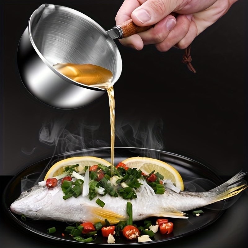 Stainless Steel Mini Frying Pan  Stainless Steel Oil-burning Pot