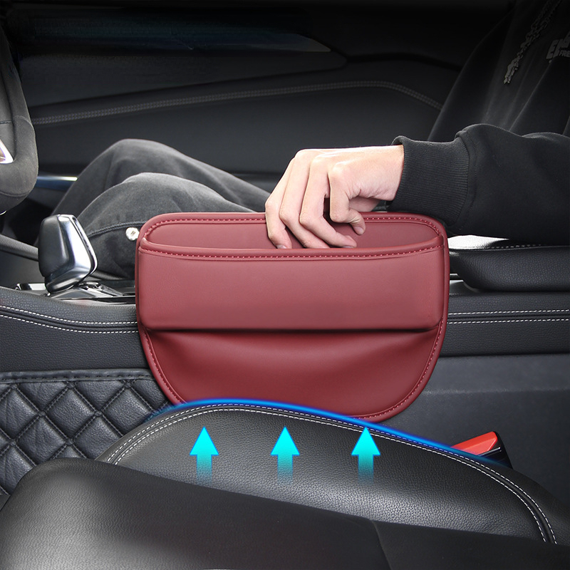 Multifunctional car seat leather deals storage box