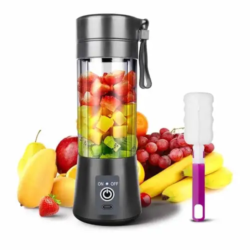 Portable Blender, 2000mahpersonal Mini Blender Shakes Smoothies Ice Jucier  Cup Usb Rechargeable Strong Power Six Blades Mixer - Temu