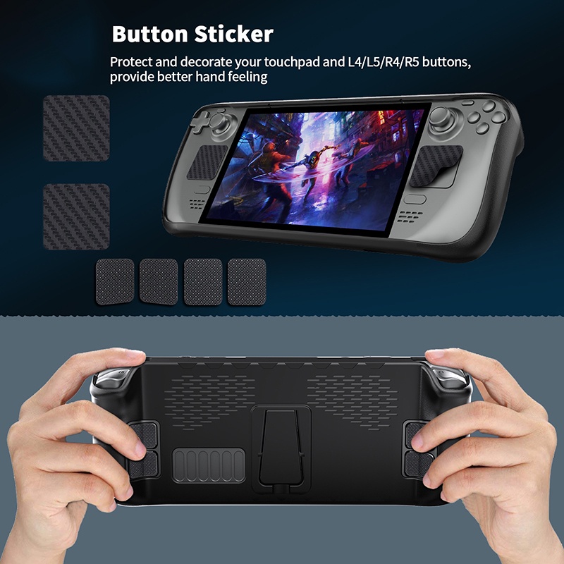  Case with Stand and Screen Protector for Playstation Portal  Remote Player, Protective Cover with Kickstand for PS5 Handeld 2023 Portable  Soft TPU Accessories (Black) : Video Games