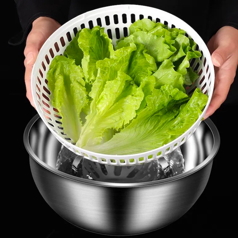 Salad Spinner Vegetable Basket Vegetable Washer Dry Off - Temu